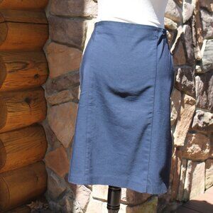 Navy Pencil Skirt